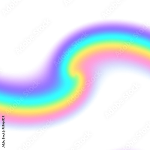 Rainbow gradient segment isolated on transparent background, Overlay gradient (ID: 789066939)
