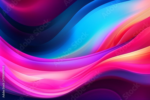 Fluid Color Wave Illustrations  Digital Aurora Delights for Creative Studio
