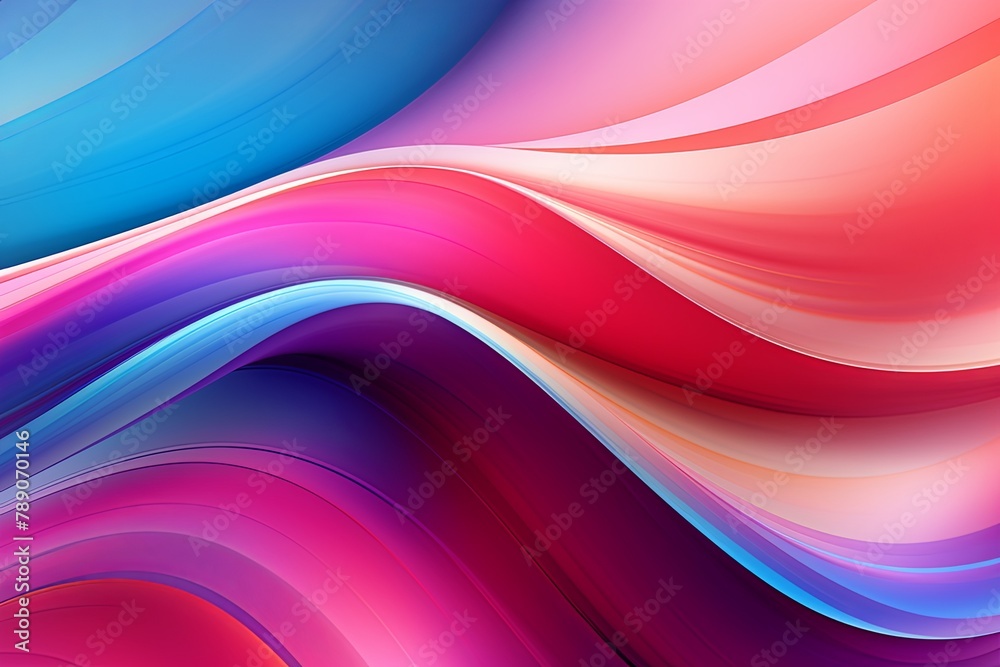 Fototapeta premium Tech Startup Liquid Metal - Stunning Fluid Color Wave Illustrations