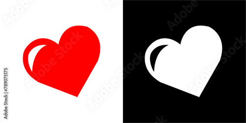 heart logo vector