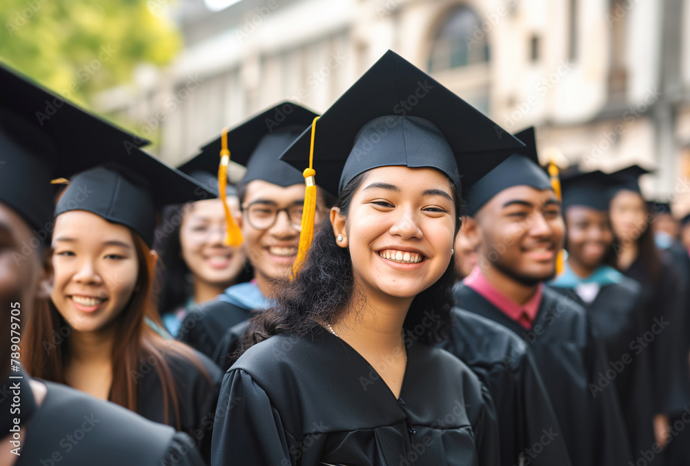 Young Asian Graduate with Bright Future Young Asian Graduate with Bright Future