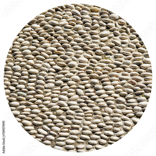 White pebbles texture background, decorative small stones texture