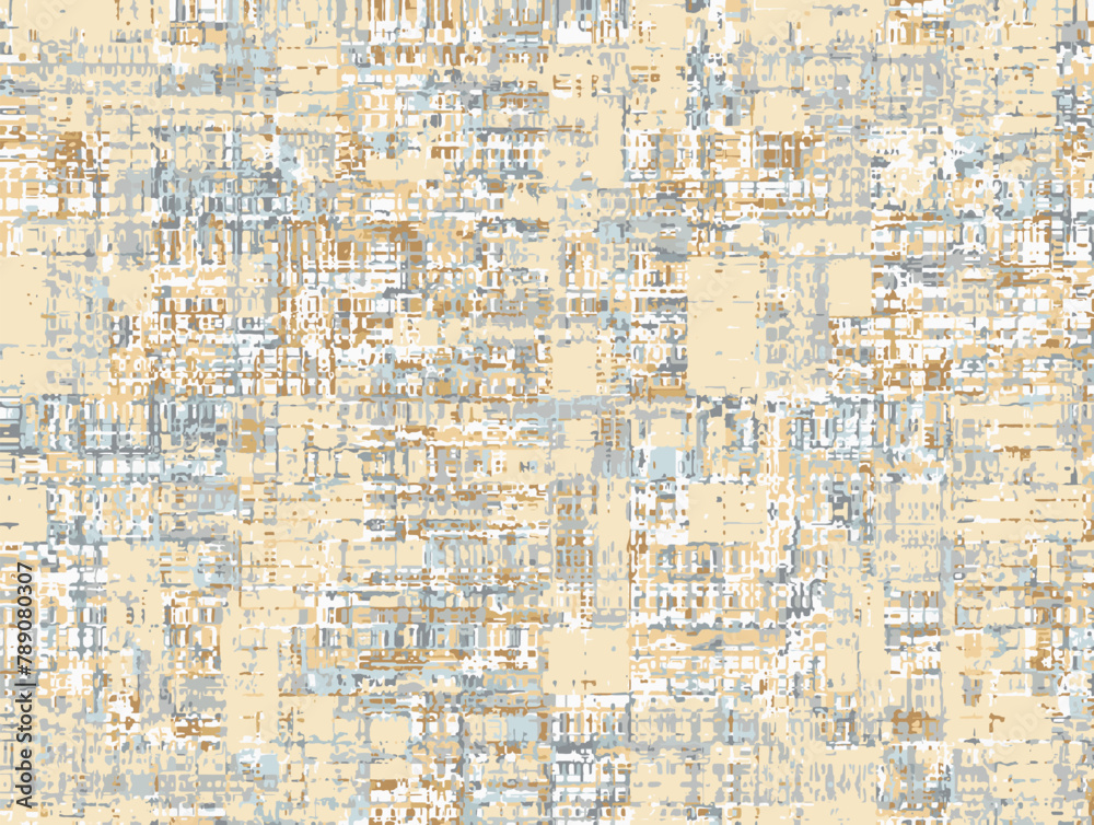 Abstract variegated stripes in patina stain. Seamless pattern print pattern design natural earth tone canvas linen texture check simple thin and thick vertical lines shabby chic plaid tweed madras