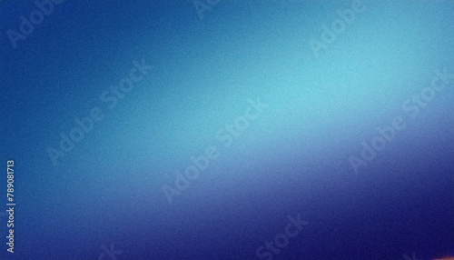 Abstract grainy blue gradient background