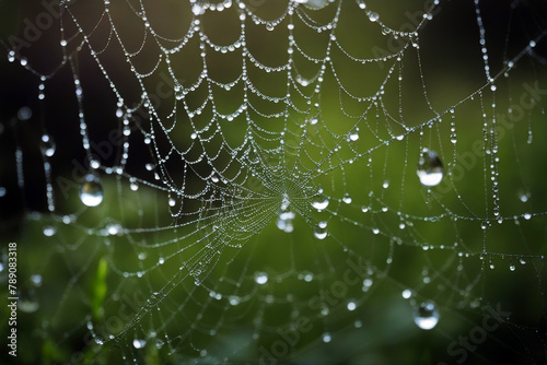 Dew drops web spider drip gobbet spider's blob bead dripped dab condensation closeup nature dash sweating dew-drop waterdrop water item