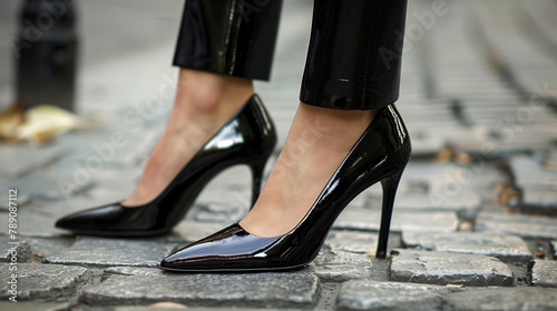 Shoes Zara Defile mode black shoes photo