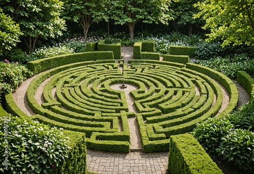 Labyrinthine Solace  The Journey Through a Garden Maze