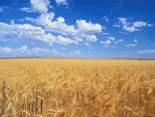 Fields of Gold  Nature s Bounty Under Azure Skies