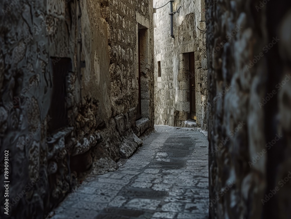 Ancient Whispers: In the ancient city's narrow alleys