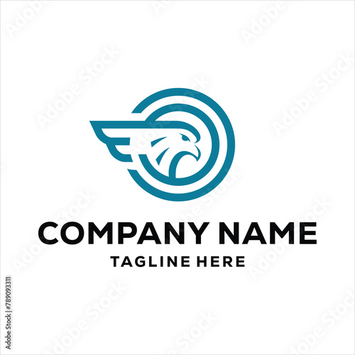 Eagle logo illustration vector design, design inspiration, vector photo