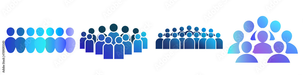 Crowd clipart collection, symbol, logos, icons isolated on transparent background Crowd clipart collection, symbol, logos, icons isolated on transparent background