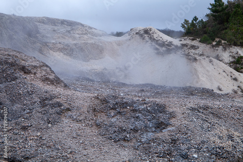 larderello and biancane di monterotondo geothermal phenomenon clean energy production grosseto livorno photo