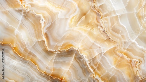The texture of natural polished smooth natural marble stone Onyx For abstract home decoration closeup : Generative AI