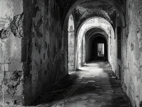 Fortress of Echoes: Within the crumbling walls of an ancient fortress © Ilsol