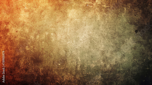 Rustic grunge background with a rich mix of brown and orange hues. photo