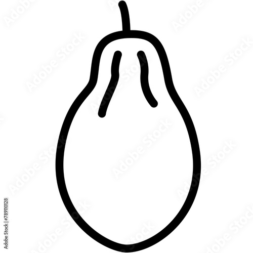 Papaya Line Icon