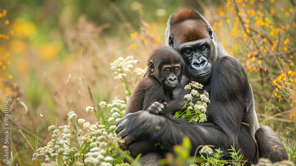 Western Lowland Gorilla Baby Gorilla 