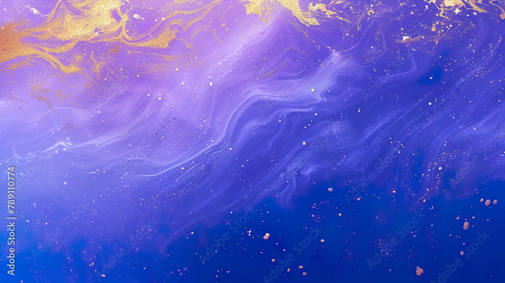 perfect blue purple and gold background, illustration