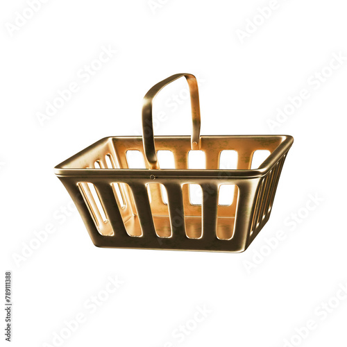 3d shopping supermarket basket icon (ID: 789111388)