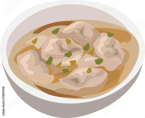 Rice porridge on a transparent background.
