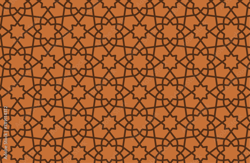 Fototapeta premium geometric pattern background design graphic vector, editable stroke