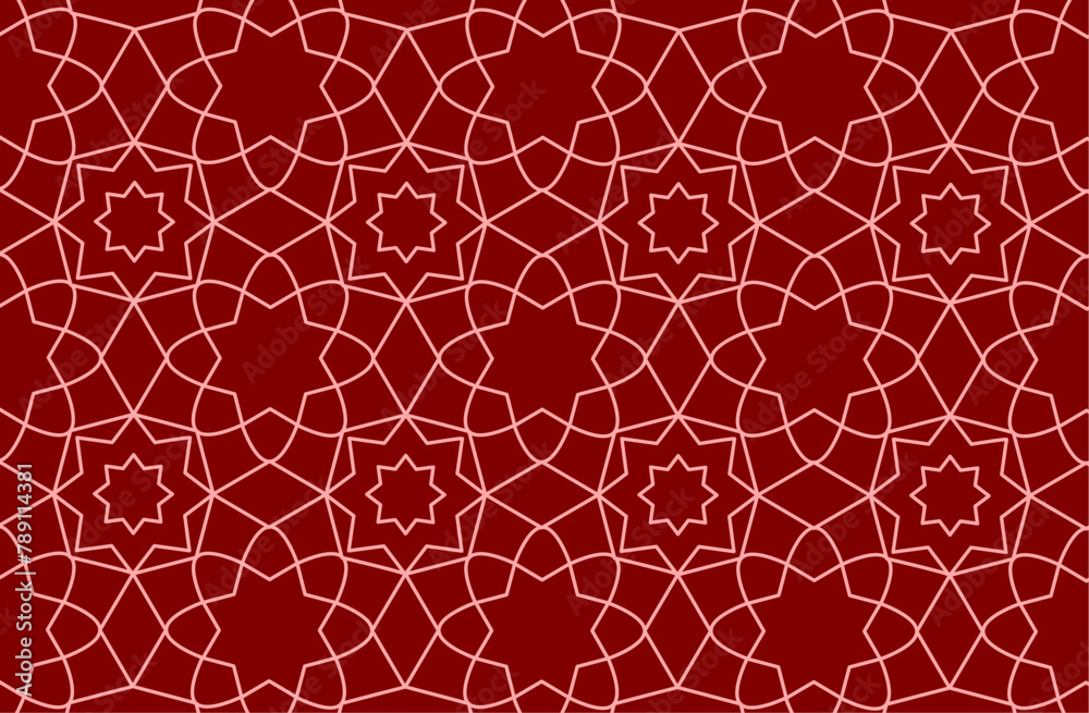 Obraz premium geometric pattern background design graphic vector, editable stroke