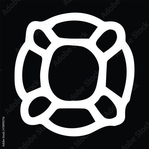life preserver icon vector outline