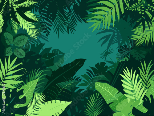 background  The Amazon Rainforest in South America.  very simple and isolate in the style of animated illustrations  background  text-based