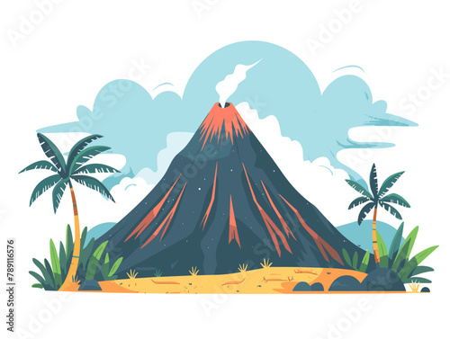 background  The Mount Fuji in Japan.  very simple and isolate in the style of animated illustrations  background  text-based
