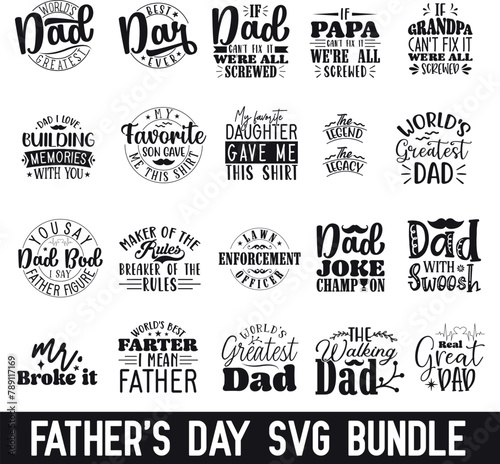 Father's day svg bundle