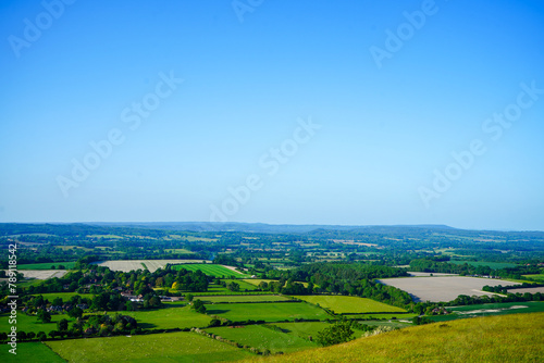 View over green countryside in the South of England