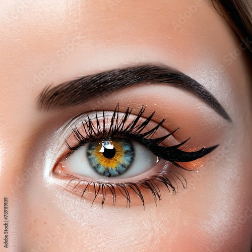 A beautiful eye with perfect makeup
