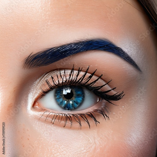 A beautiful eye with perfect makeup

