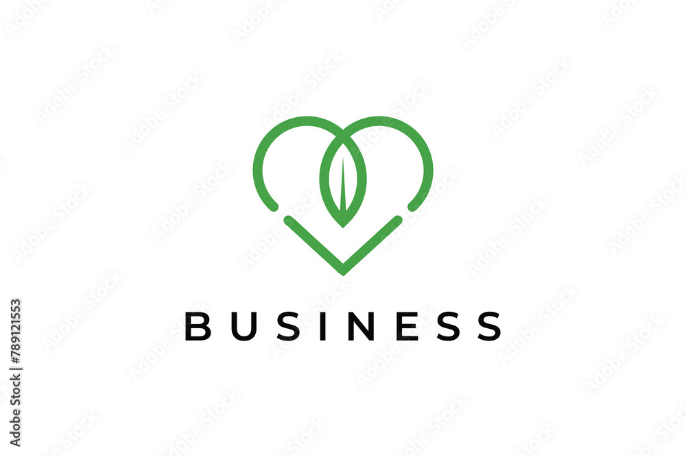 Leaf Letter M Love Logo Vector Design Template. Symbol Leaf M Love Design Leaf Letter M Love Logo Vector Design Template. Symbol Leaf M Love Design