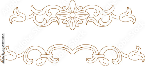 vector image design architectural detail accessories old classic vintage ethnic traditional decoration 