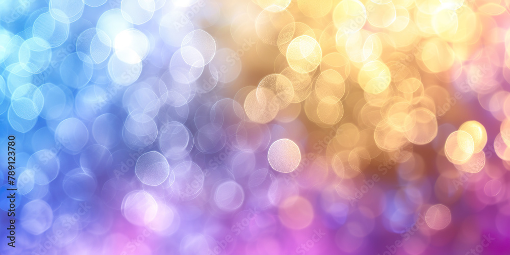 Abstract blur bokeh banner background. Rainbow Abstract blur bokeh banner background. Rainbow