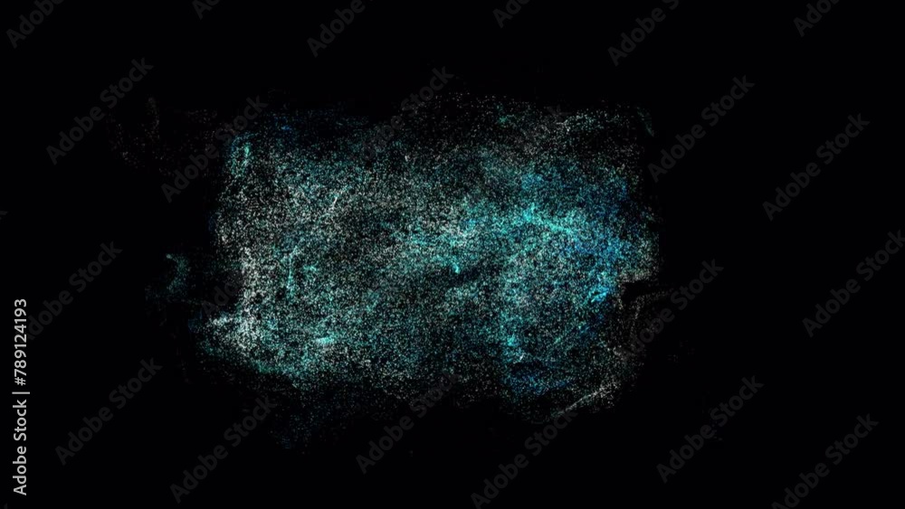 Abstract animated cloud particle structure, concepts, ideas, 4k ...