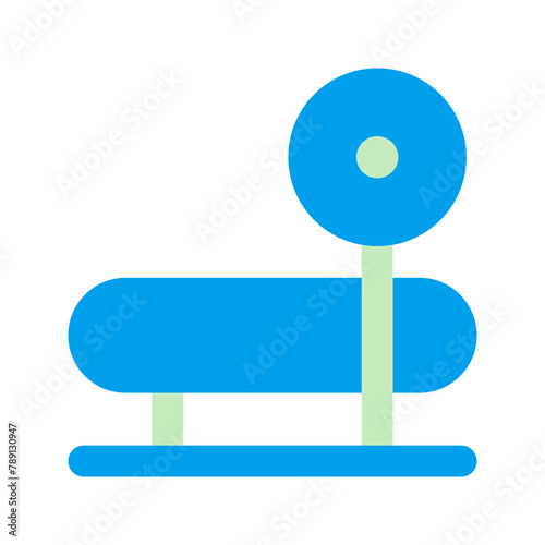 bench press duo tone icon