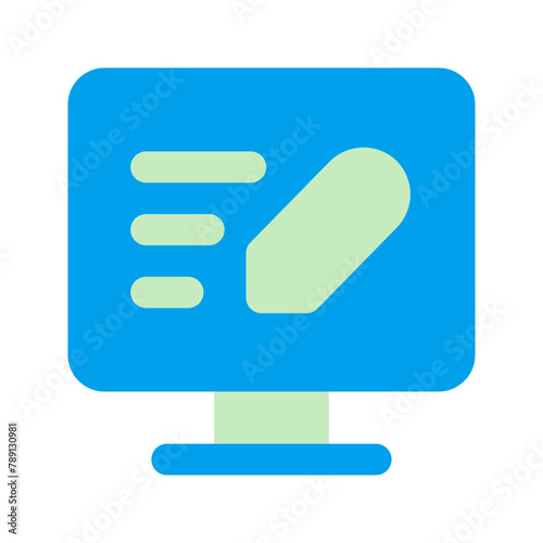 copywriting duo tone icon