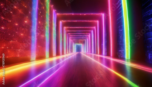 3 background shines tunnel nightclub columns Rainbow laser light smoke solid spectrum club nightlife life night festival dancefloor video music photo