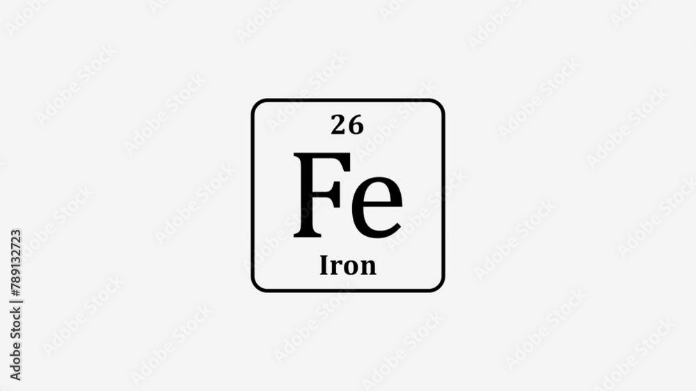 26 Number Iron icon animation on white background 4k video. 26 Number Iron icon animation on white background 4k video.