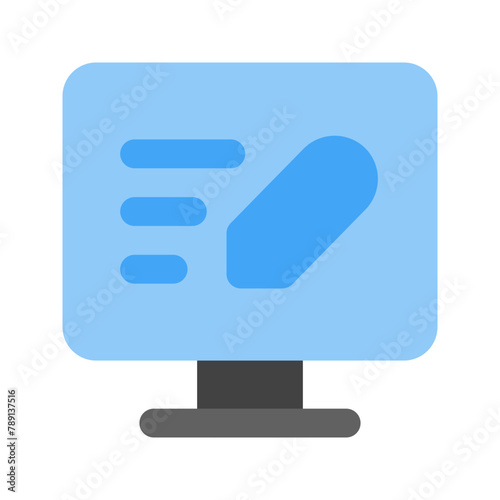 copywriting flat icon