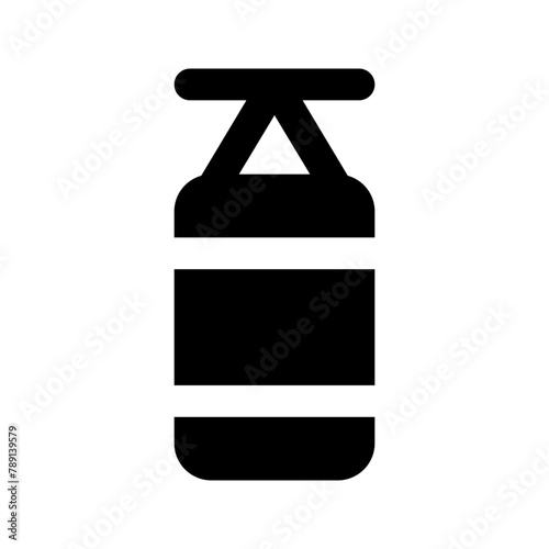 boxing bag glyph icon