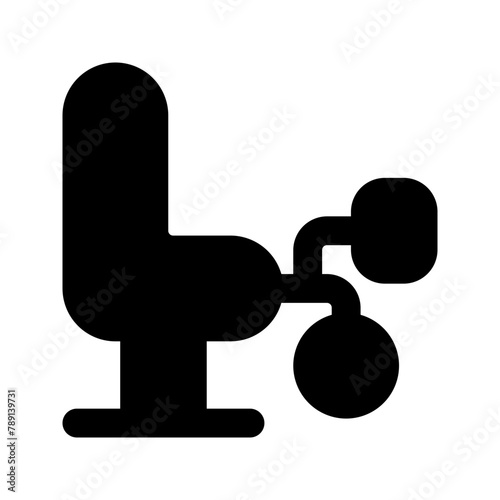 legcurl machine glyph icon