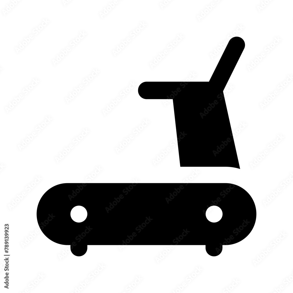 treadmill glyph icon treadmill glyph icon