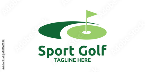 creative logo design for golf venues, sports, grasslands, fields, logo design templates icons, vectors, symbols, creative ideas.