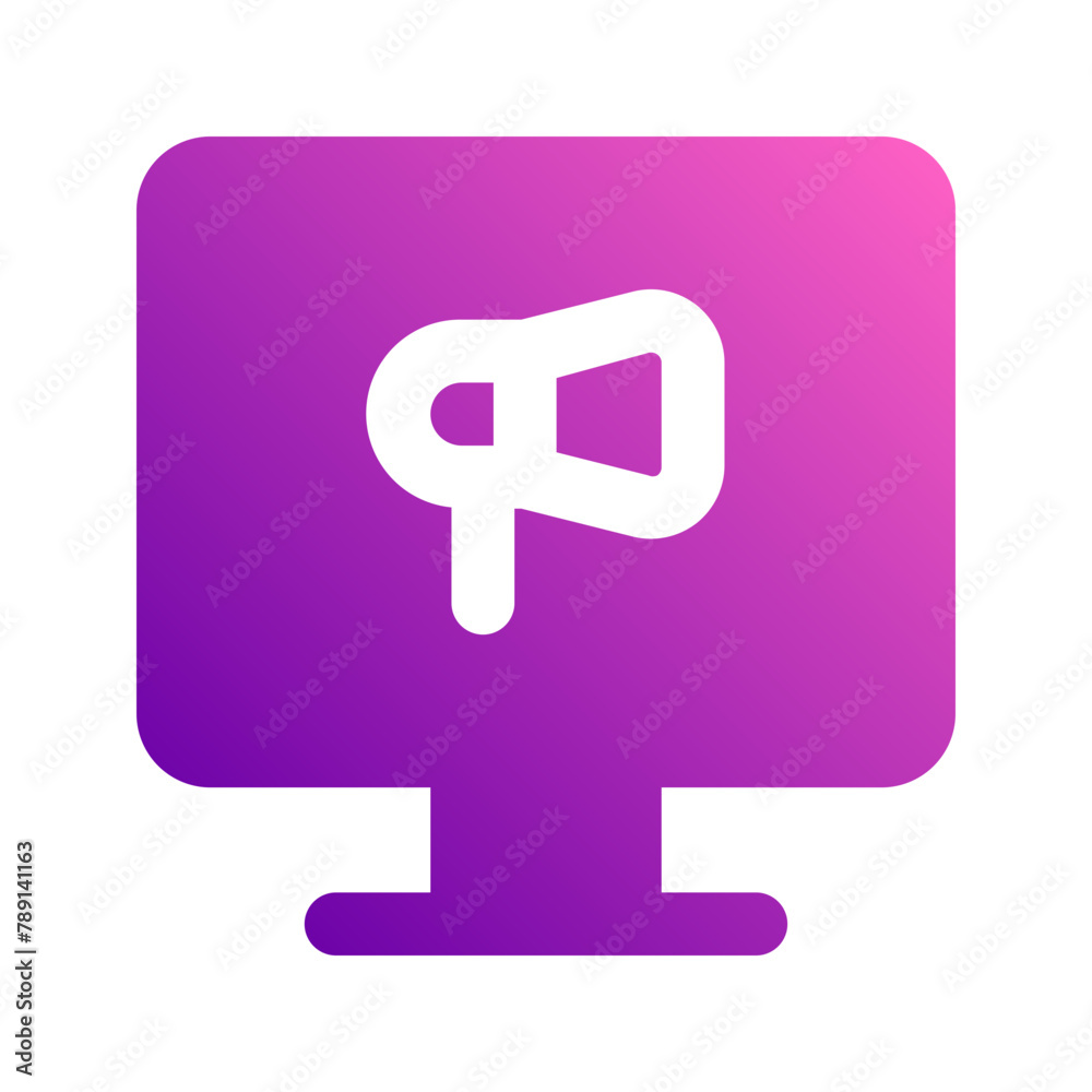 digital marketing gradient icon digital marketing gradient icon