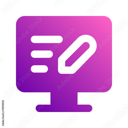 copywriting gradient icon