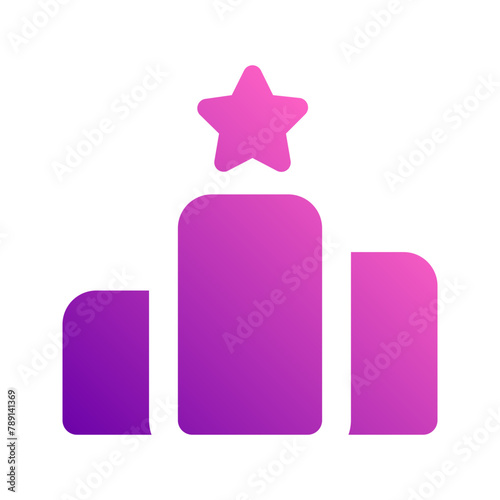 rank gradient icon