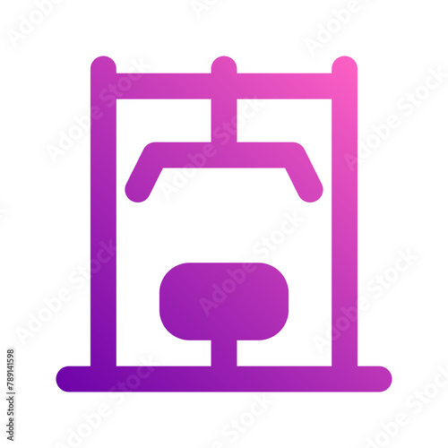 weightlifting gradient icon